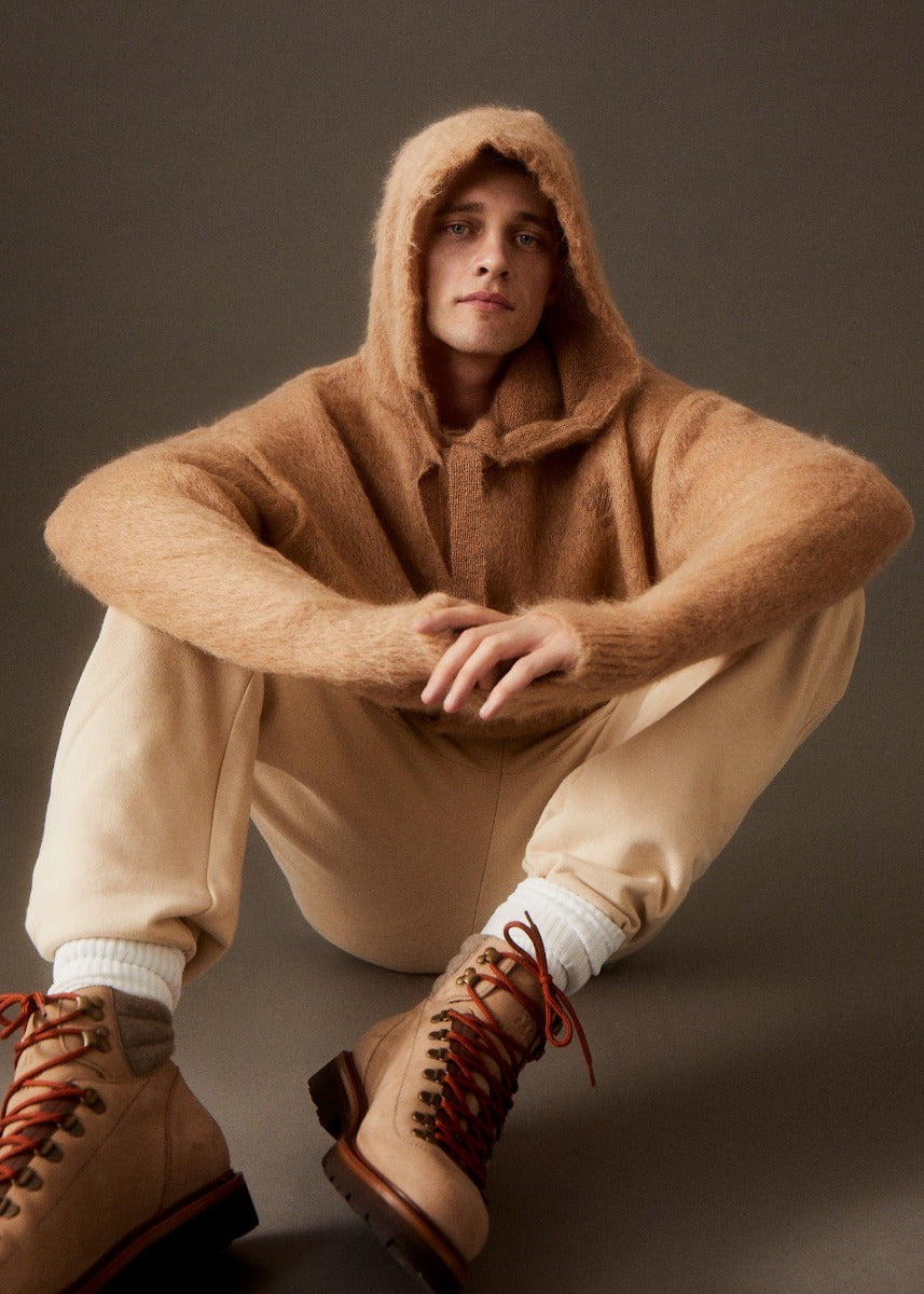 Brunello Cucinelli Botas Mountain Nobuck color Beis sku 611-003991 01 - Foto 5