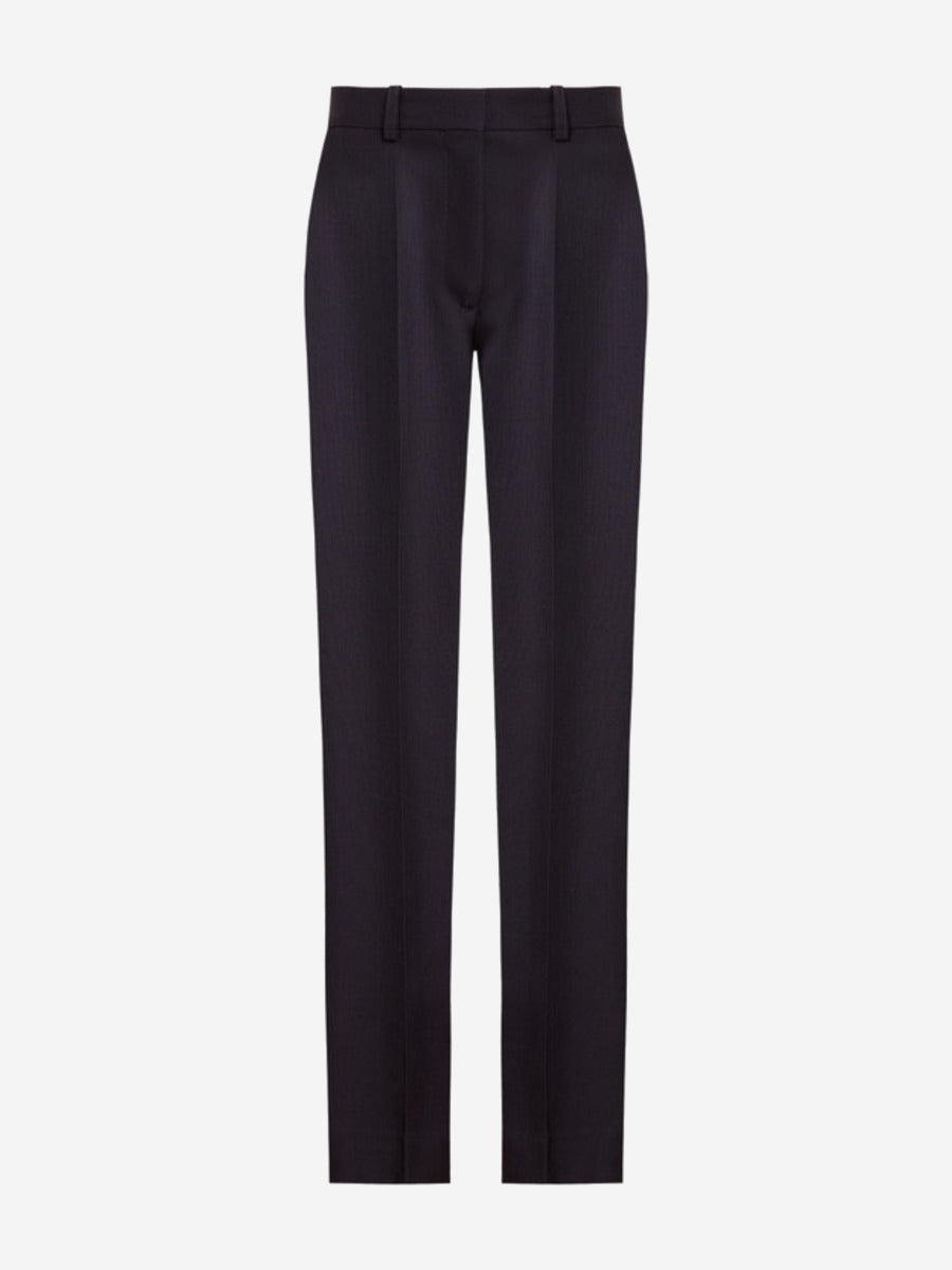 Victoria Beckham Pantalones Tailored Lana color Azul Noche sku 761-003017 01 - Foto 1