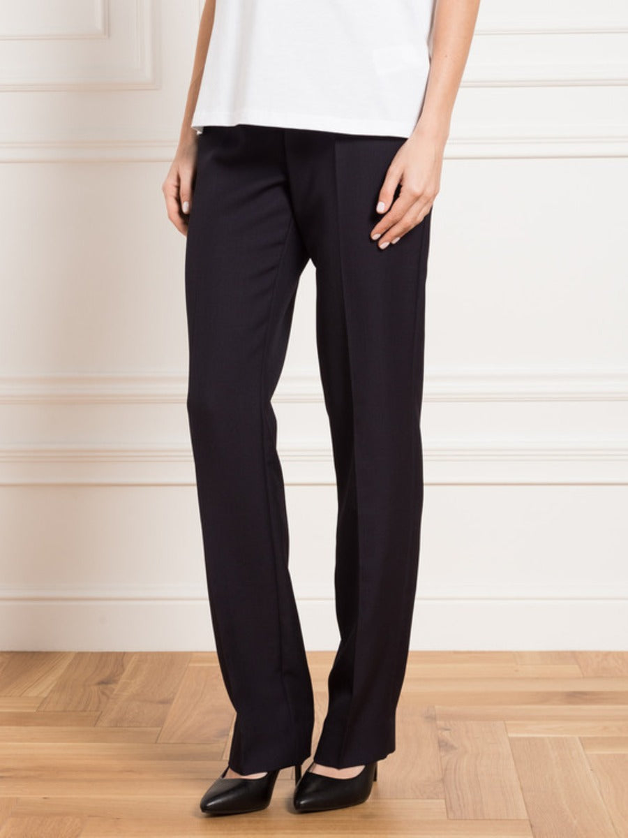 Victoria Beckham Pantalones Tailored Lana color Azul Noche sku 761-003017 01 - Foto 2