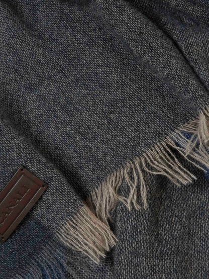 Canali Bufanda Jacquard Lana color Azul Celeste sku 630-001371 02 - Foto 3