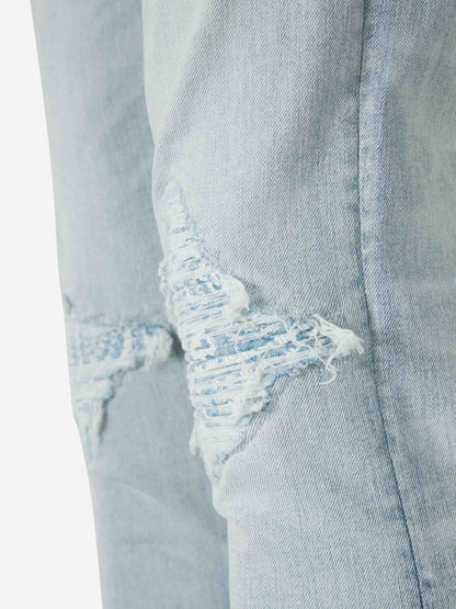 Outlet online Amiri Hombre Jeans Skinny Fit MX1 color Azul Denim Claro sku 522-002645 01 - Foto 5