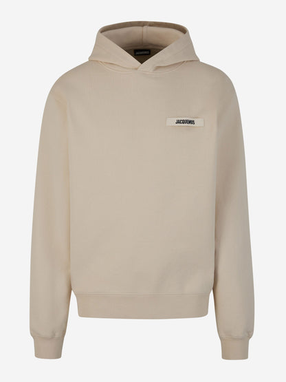 Outlet online Jacquemus Hombre Sudadera Capucha Algodón color Beis sku 545-001565 02 - Foto 1