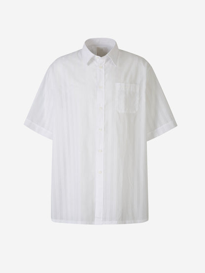 Outlet online Givenchy Hombre Camisa Gasa Motivo Rayas color Blanco sku 532-000558 01 - Foto 2
