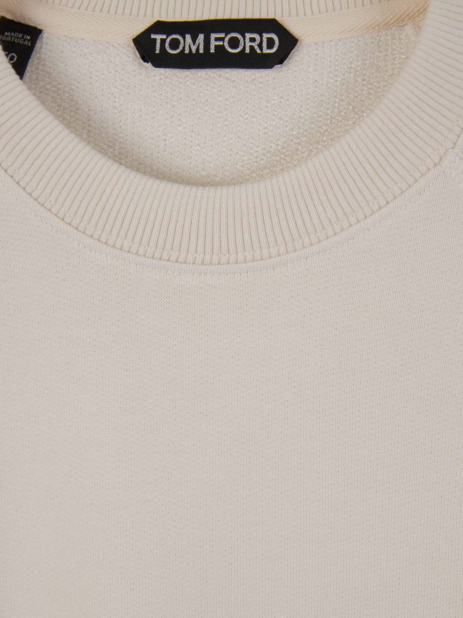 Outlet online Tom Ford Hombre Sudadera Crewneck Lisa color Beis sku 545-001534 01 - Foto 3