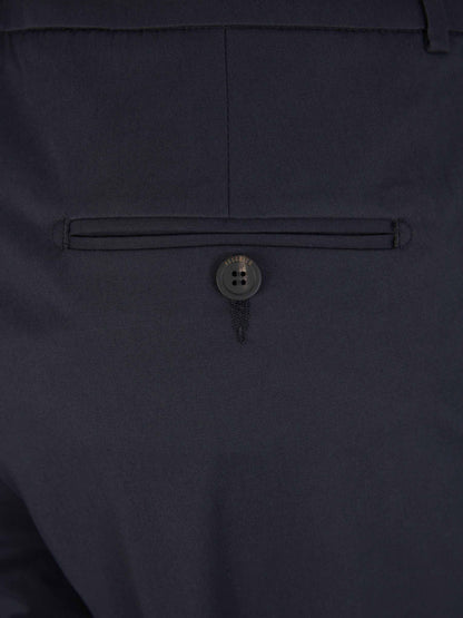 Outlet online Peserico Mujer Pantalones Formales Algodón color Azul Noche sku 761-003458 01 - Foto 5