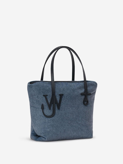 Outlet online JW Anderson Mujer Bolso de Mano Logo color Azul Denim Oscuro sku 810-007755 01 - Foto 3