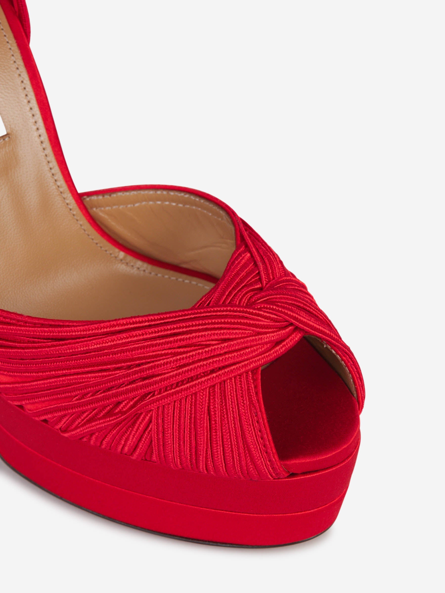 Outlet online Aquazzura Mujer Sandalias Bellini Beauty color Rojo sku 800-005166 01 - Foto 4