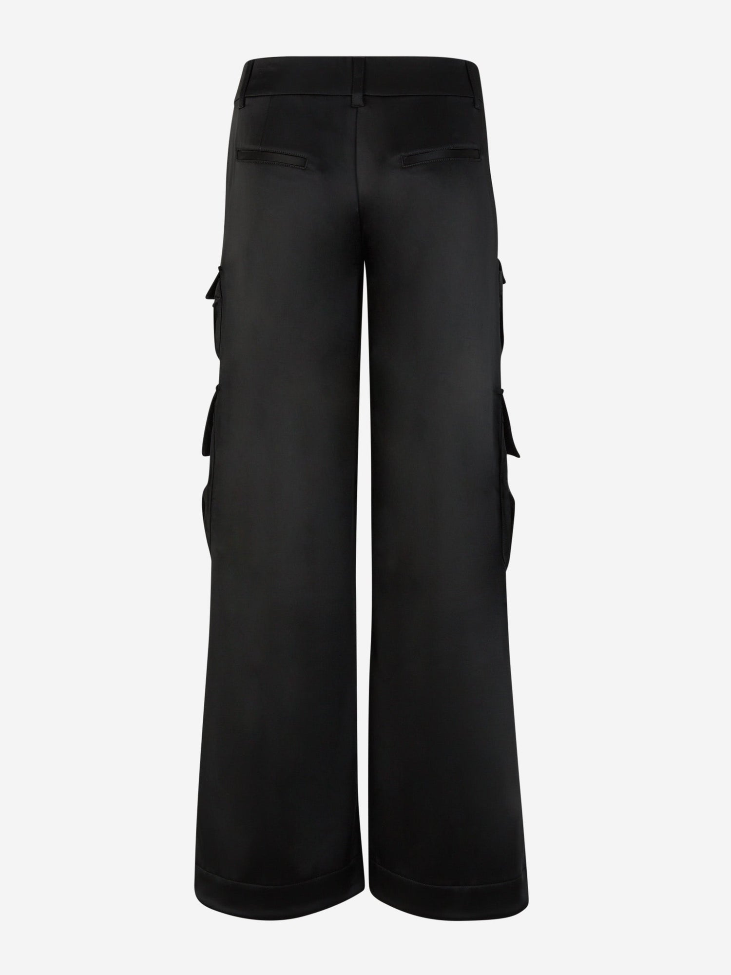 Outlet online Off-White Mujer Pantalones Cargo Satín color Negro sku 761-003420 01 - Foto 4