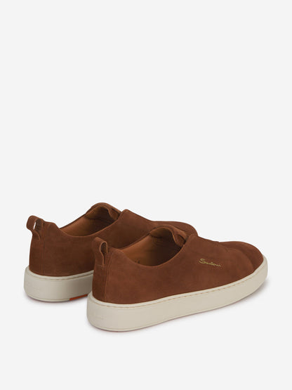 Outlet online Santoni Hombre Sneakers Slip-On Piel color Marrón sku 616-002734 01 - Foto 3