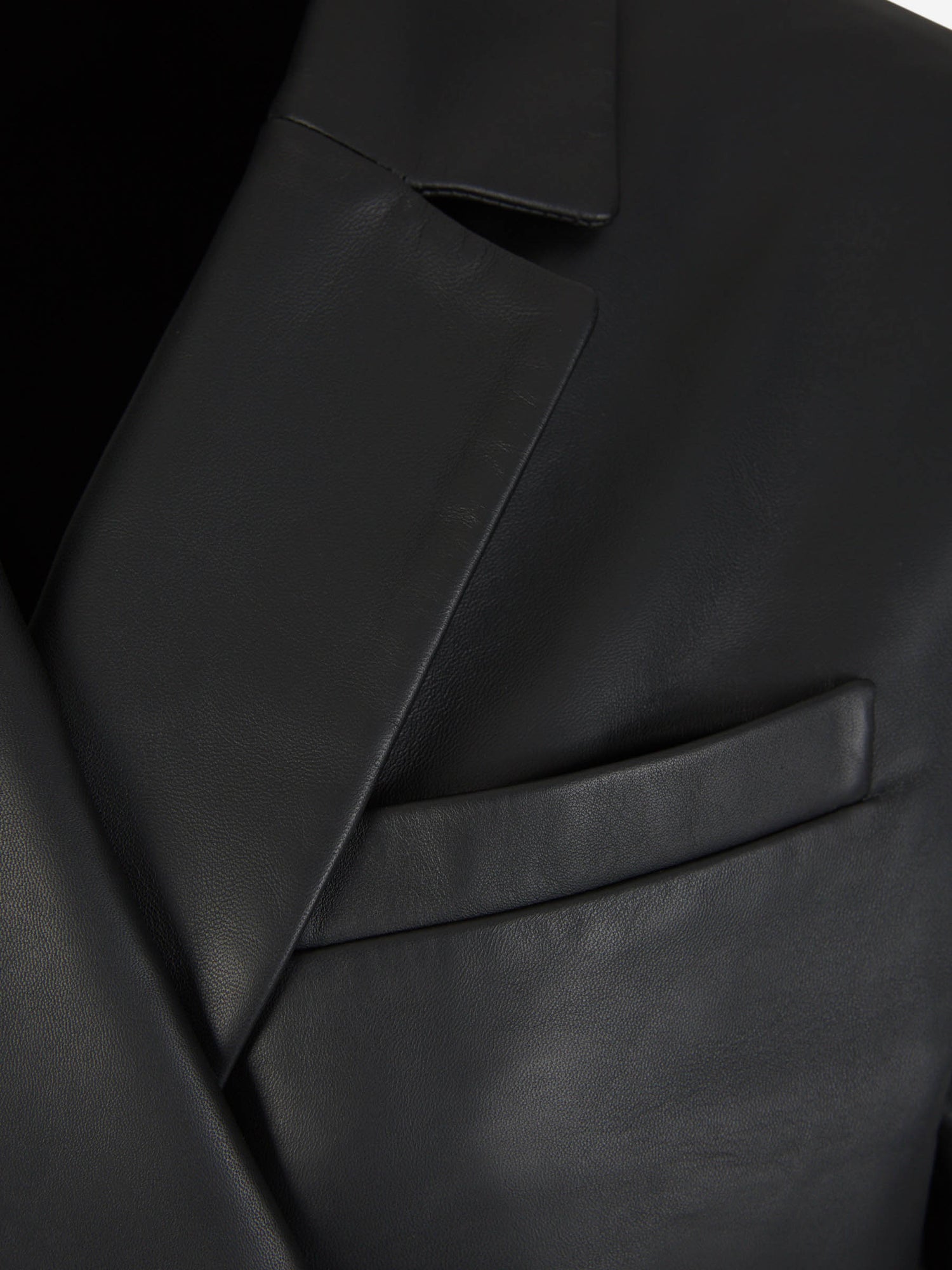 Outlet online Jacquemus Mujer Blazer La Veste Tibau Cuir color Negro sku 741-002083 01 - Foto 4