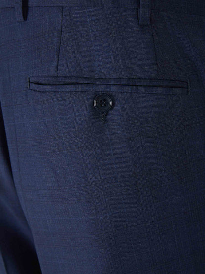 Outlet online Canali Hombre Traje Motivo Cuadros Lana color Azul Marino sku 312-002805 01 - Foto 9