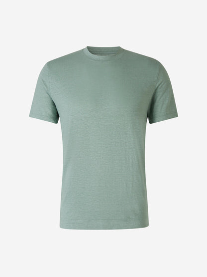 Outlet online Santa Eulalia Hombre Camiseta Punto Lino color Verde Menta sku 553-003693 02 - Foto 1