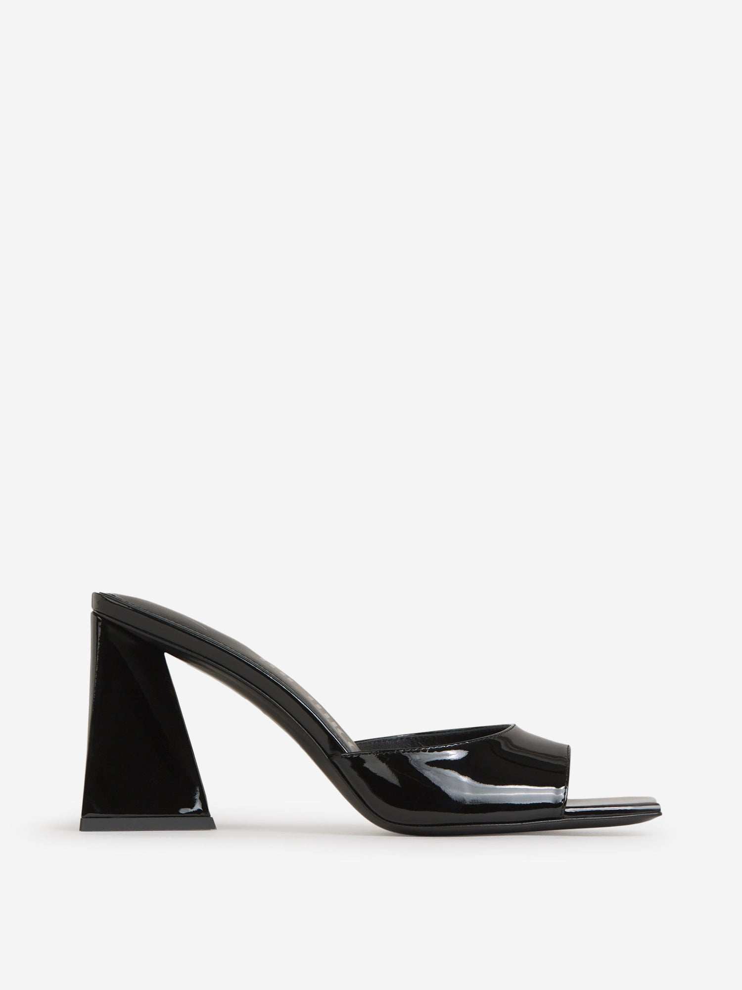 Outlet online The Attico Mujer Mules Charol Mini Devon color Negro sku 800-005190 01 - Foto 1
