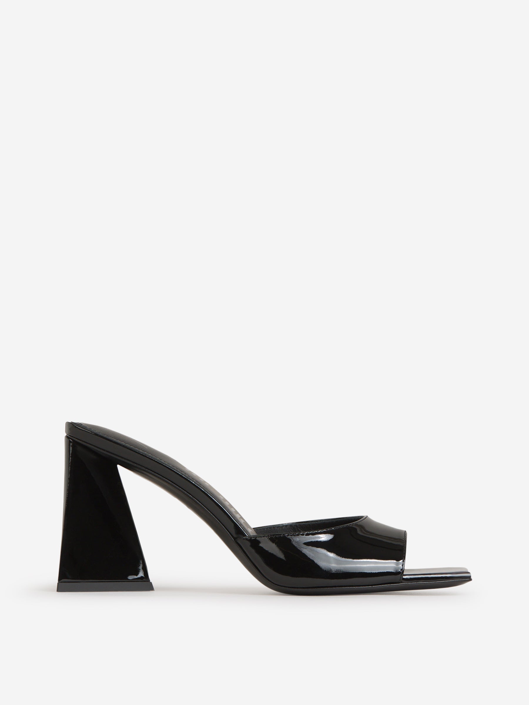 Outlet online The Attico Mujer Mules Charol Mini Devon color Negro sku 800-005190 01 - Foto 1