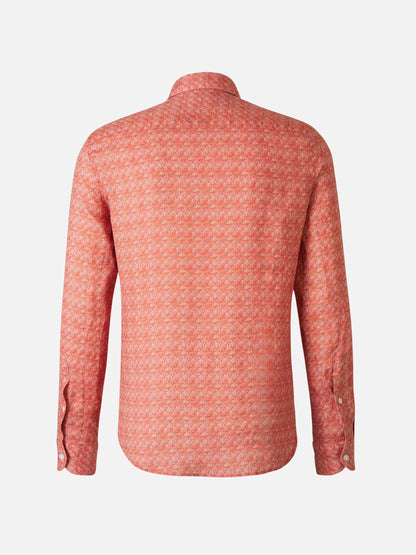 Outlet online Santa Eulalia Hombre Camisa Motivo Palmeras color Coral sku 531-006257 01 - Foto 2