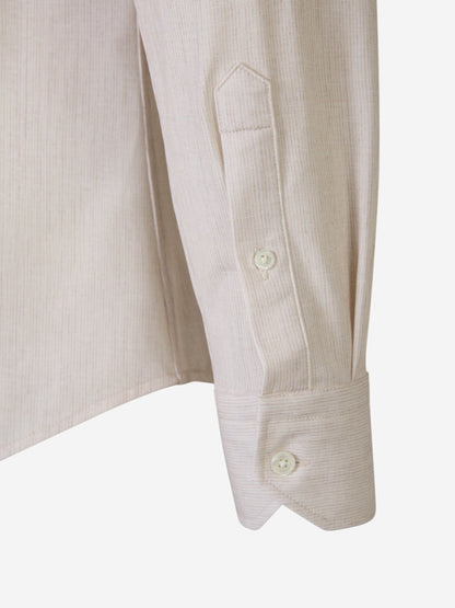 Outlet online Traiano Milano Hombre Camisa Motivo Rayas color Beis sku 531-006236 01 - Foto 4