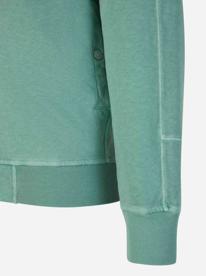 Outlet online Stone Island Hombre Sudadera Cremallera Algodón color Verde Menta sku 545-001581 01 - Foto 4