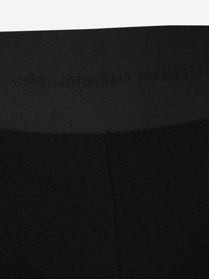 Outlet online Alexander Wang Mujer Leggings Elásticas Logo color Negro sku 761-003384 01 - Foto 2