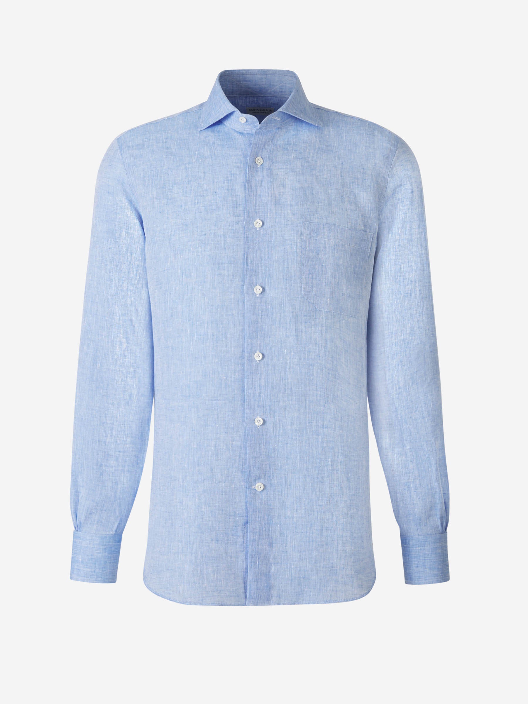 Santa Eulalia Camisa Bolsillo Lino color Azul sku 531-006246 02 - Foto 1