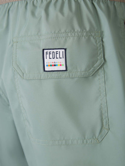 Outlet online Fedeli Hombre Bañador Técnico Bicolor color Verde Menta sku 561-001322 02 - Foto 5