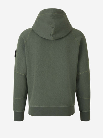 Outlet online Stone Island Hombre Sudadera Cremallera Algodón color Verde Oscuro sku 545-001581 02 - Foto 2