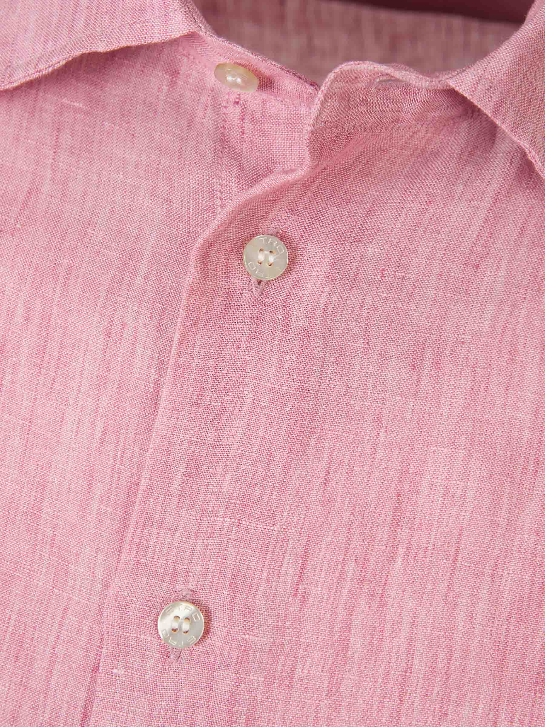 Outlet online Etro Hombre Camisa Lino Logo color Rosa sku 531-006216 01 - Foto 3