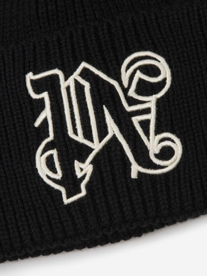 Palm Angels Gorro Logo Bordado color Negro sku 695-001297 02 - Foto 3