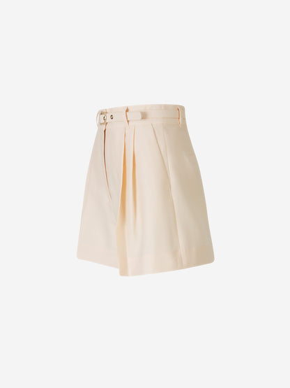 Outlet online Zimmermann Mujer Bermudas Cinturón Lana color Rosa Palo sku 762-000464 01 - Foto 2
