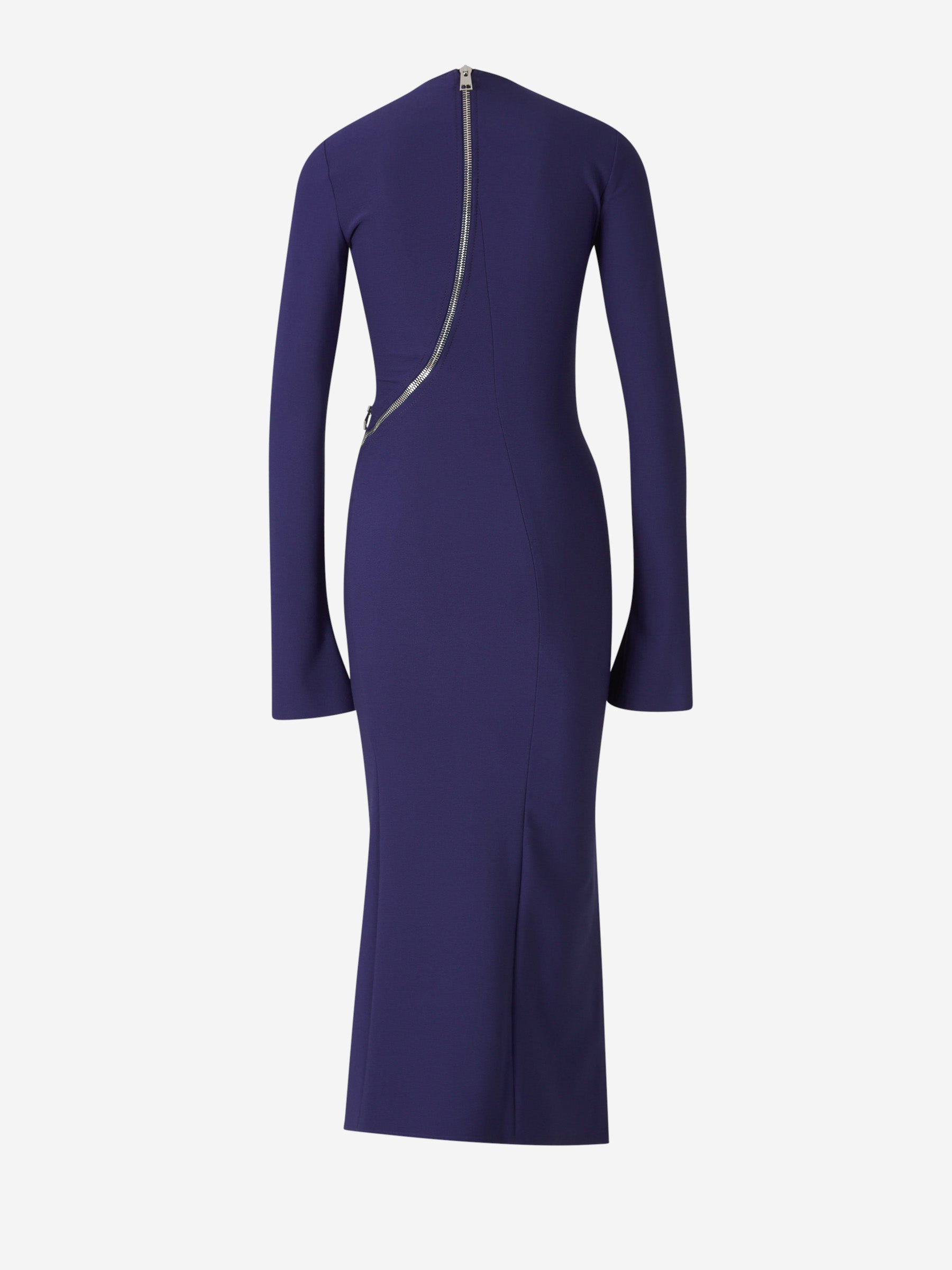 Outlet online The Attico Mujer Vestido Midi con Cremalleras color Violeta sku 721-000347 01 - Foto 3