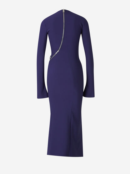Outlet online The Attico Mujer Vestido Midi con Cremalleras color Violeta sku 721-000347 01 - Foto 3