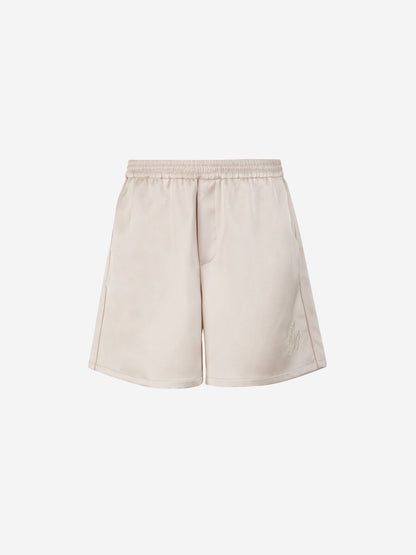 Outlet online Balmain Hombre Bermudas Satinadas PB Signature color Crema sku 523-000966 00 - Foto 1