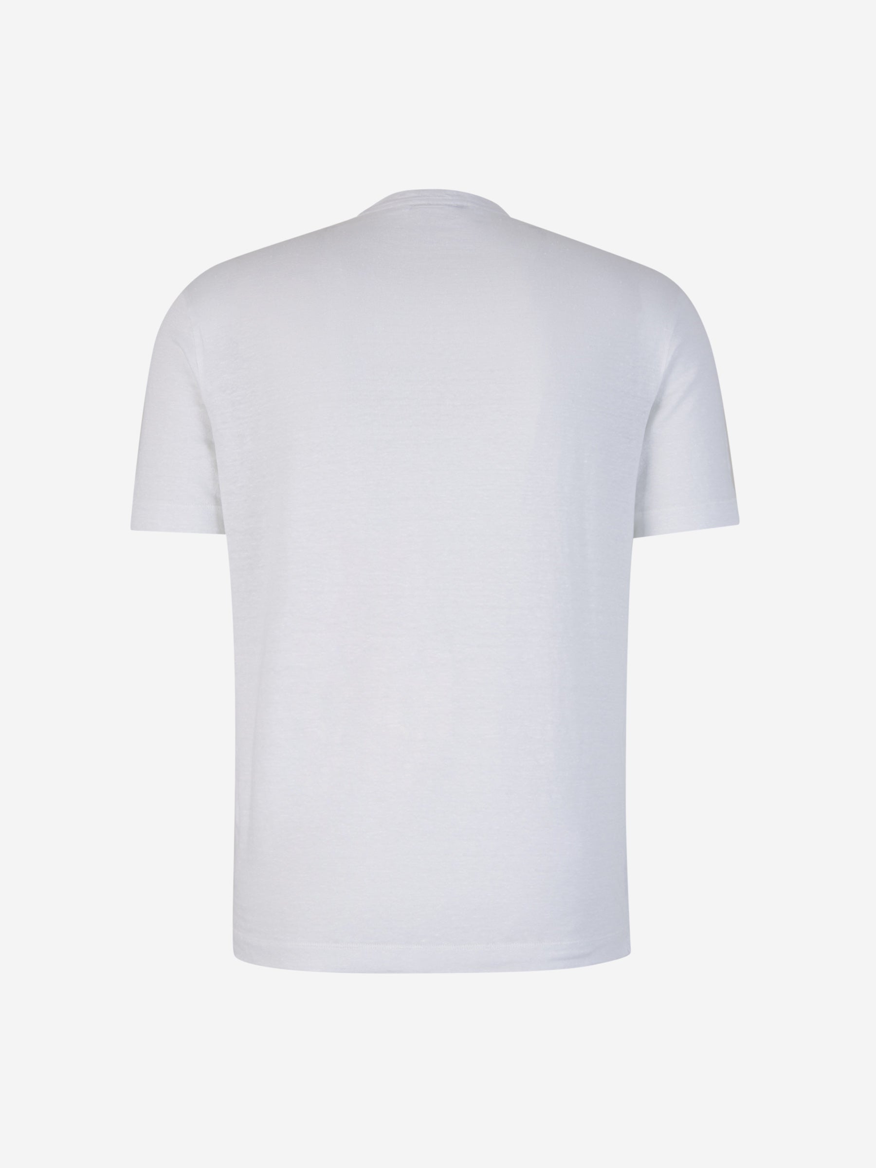 Outlet online Zanone Hombre Camiseta Fluida Lino color Blanco sku 553-003558 01 - Foto 2