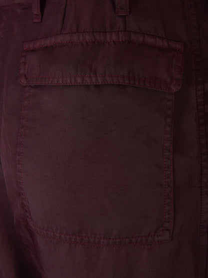 Outlet online Dries Van Noten Mujer Pantalones Cargo Fluidos color Burdeos sku 761-003501 00 - Foto 6