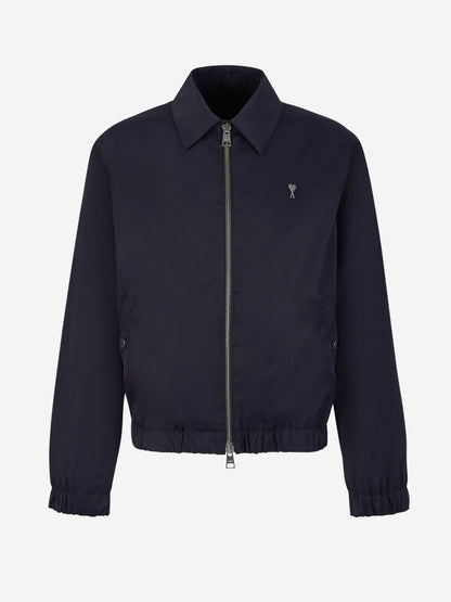 Outlet online Ami Paris Hombre Chaqueta Elástico Logo color Gris Piedra sku 512-002217 01 - Foto 6