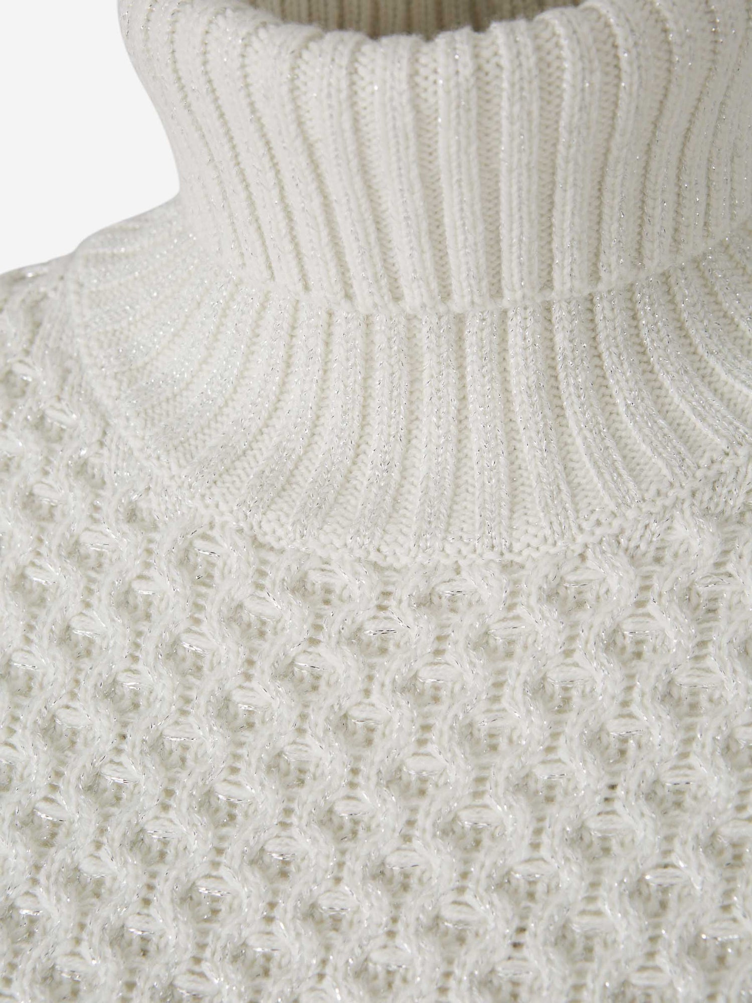 Outlet online Fabiana Filippi Mujer Jersey Punto Brillante color Plateado sku 711-003241 01 - Foto 3