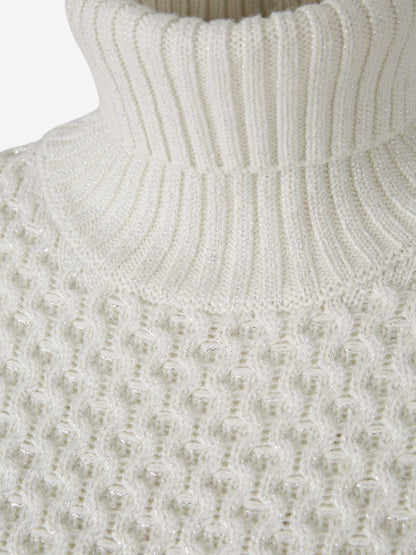 Outlet online Fabiana Filippi Mujer Jersey Punto Brillante color Plateado sku 711-003241 01 - Foto 3