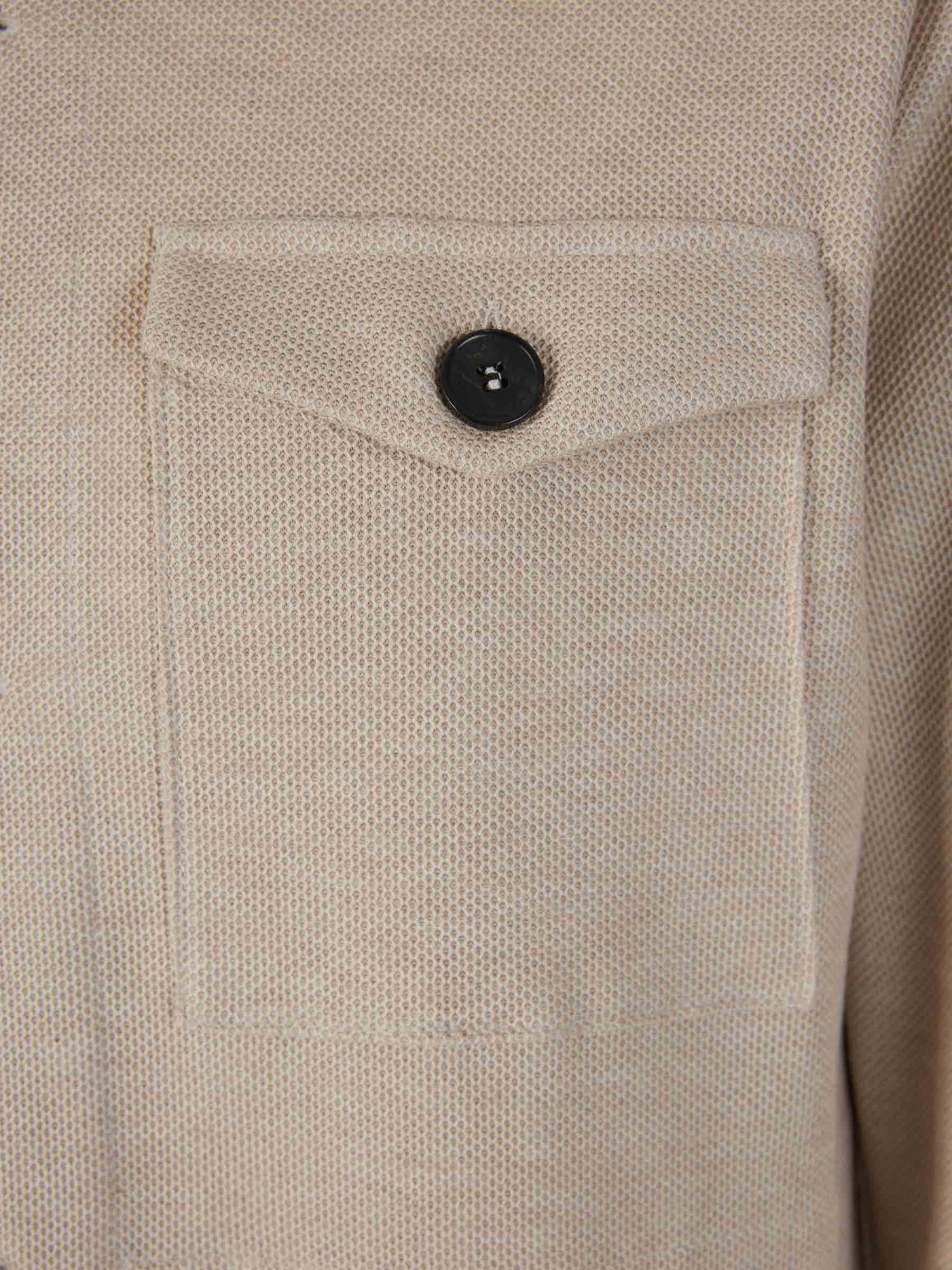 Outlet online Harris Wharf Hombre Sobrecamisa Algodón Bolsillos color Crema sku 512-002160 01 - Foto 4