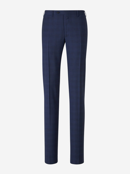 Outlet online Canali Hombre Traje Motivo Cuadros Lana color Azul Marino sku 312-002805 01 - Foto 6