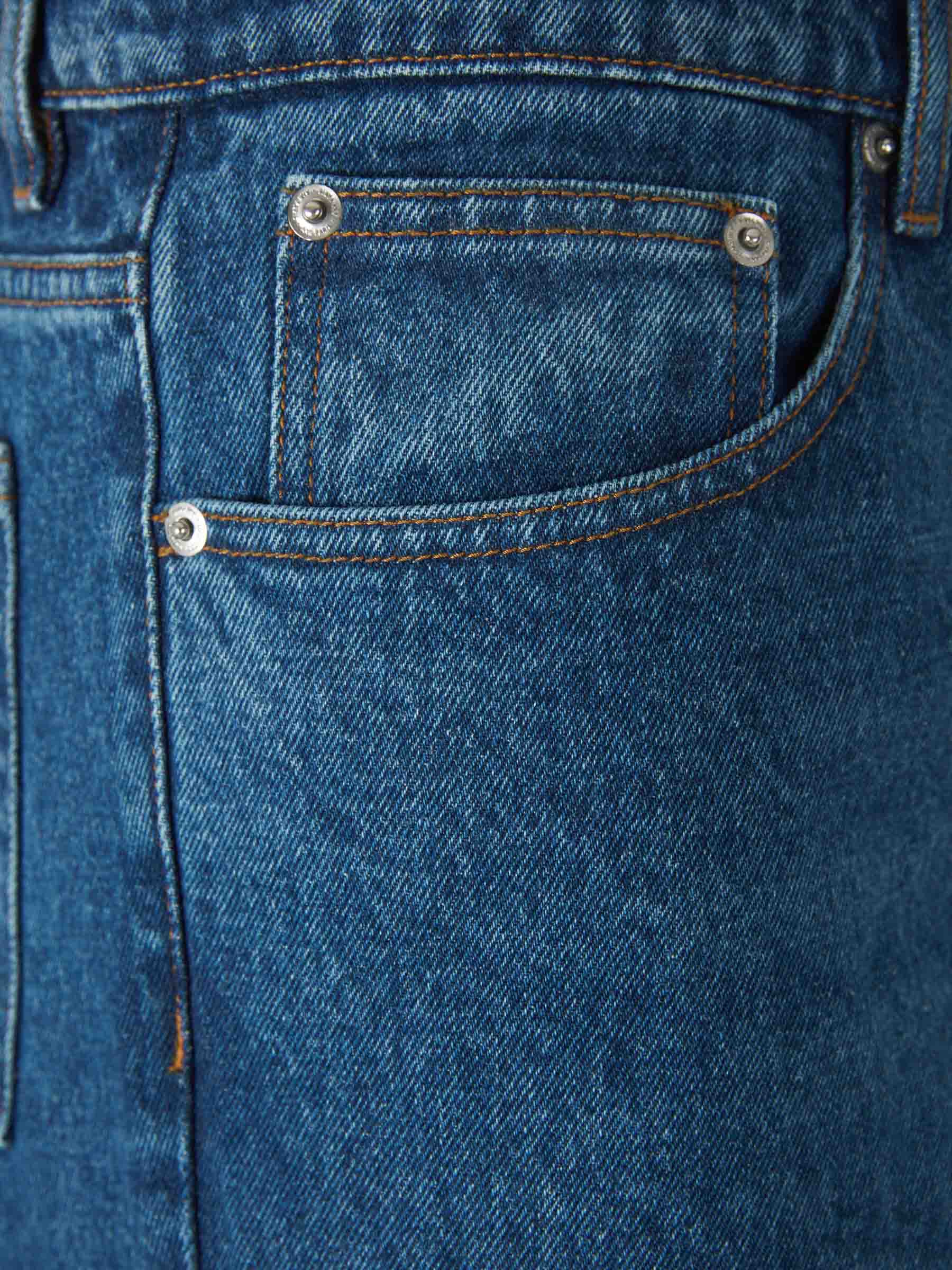 Outlet online Ami Paris Hombre Jeans Straight Fit color Azul Denim Oscuro sku 522-002678 01 - Foto 4