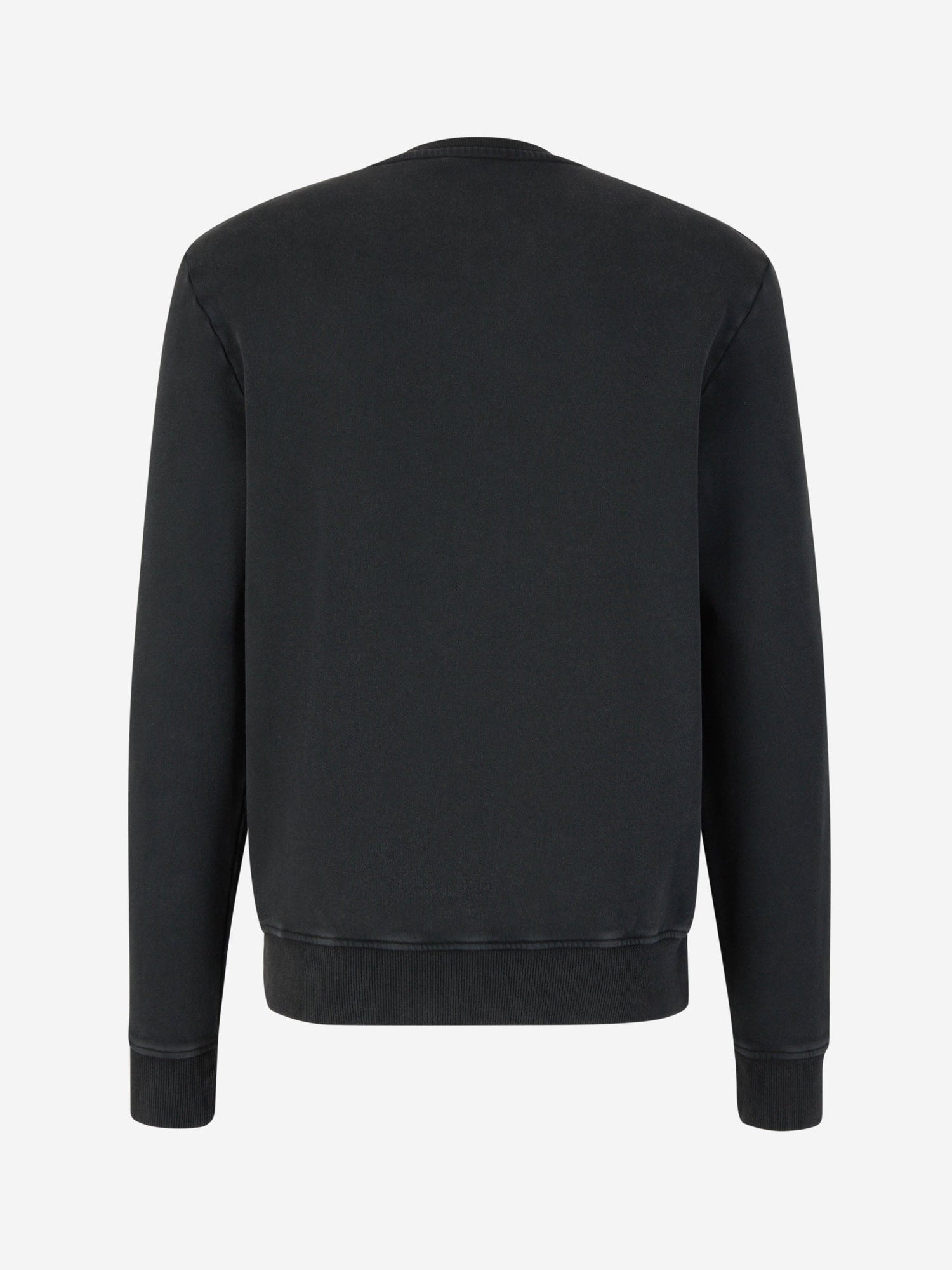 Outlet online Balmain Hombre Sudadera Sin Capucha Logo Algodón color Gris Antracita sku 545-001570 02 - Foto 2