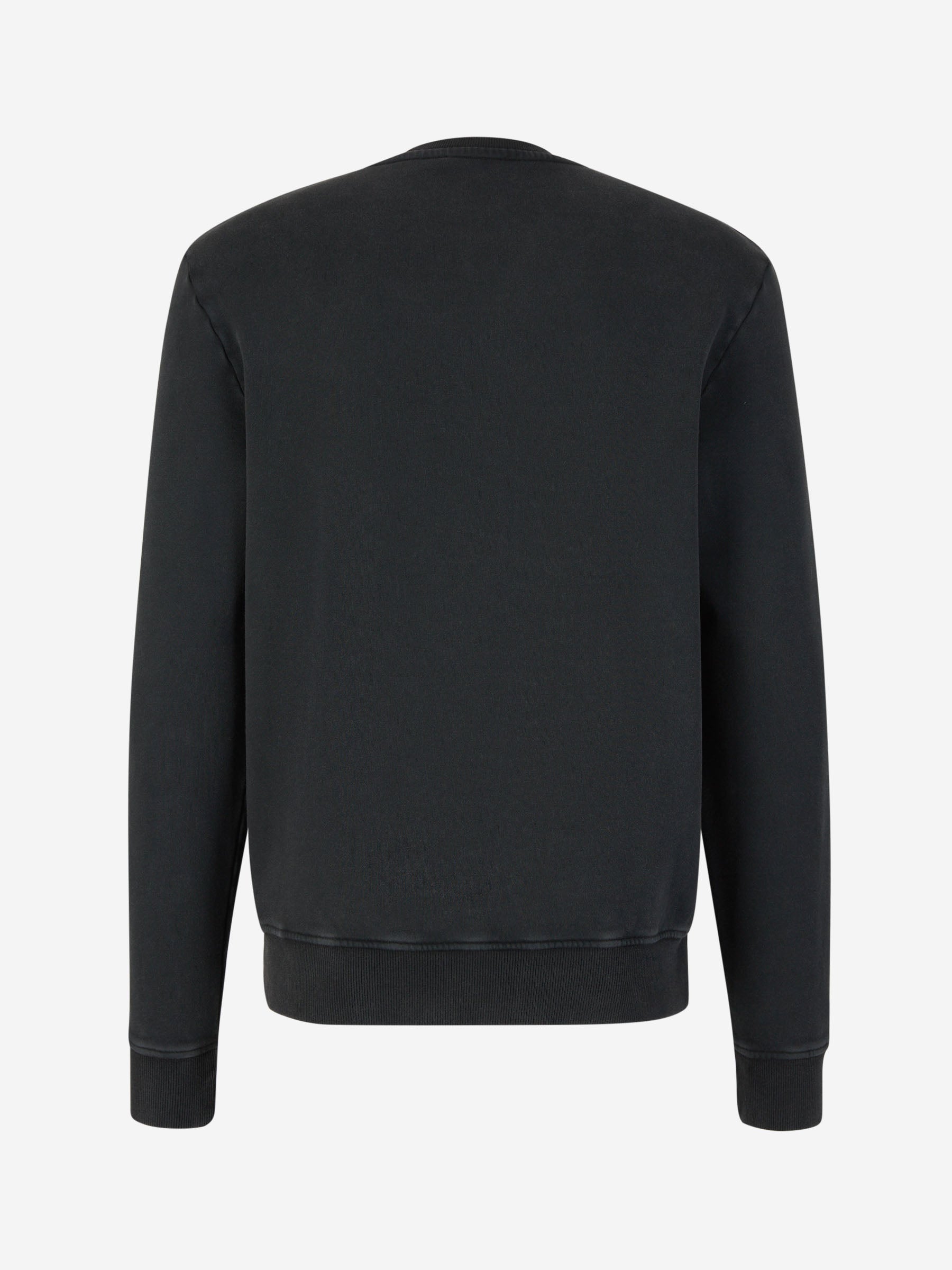 Outlet online Balmain Hombre Sudadera Sin Capucha Logo Algodón color Gris Antracita sku 545-001570 02 - Foto 2