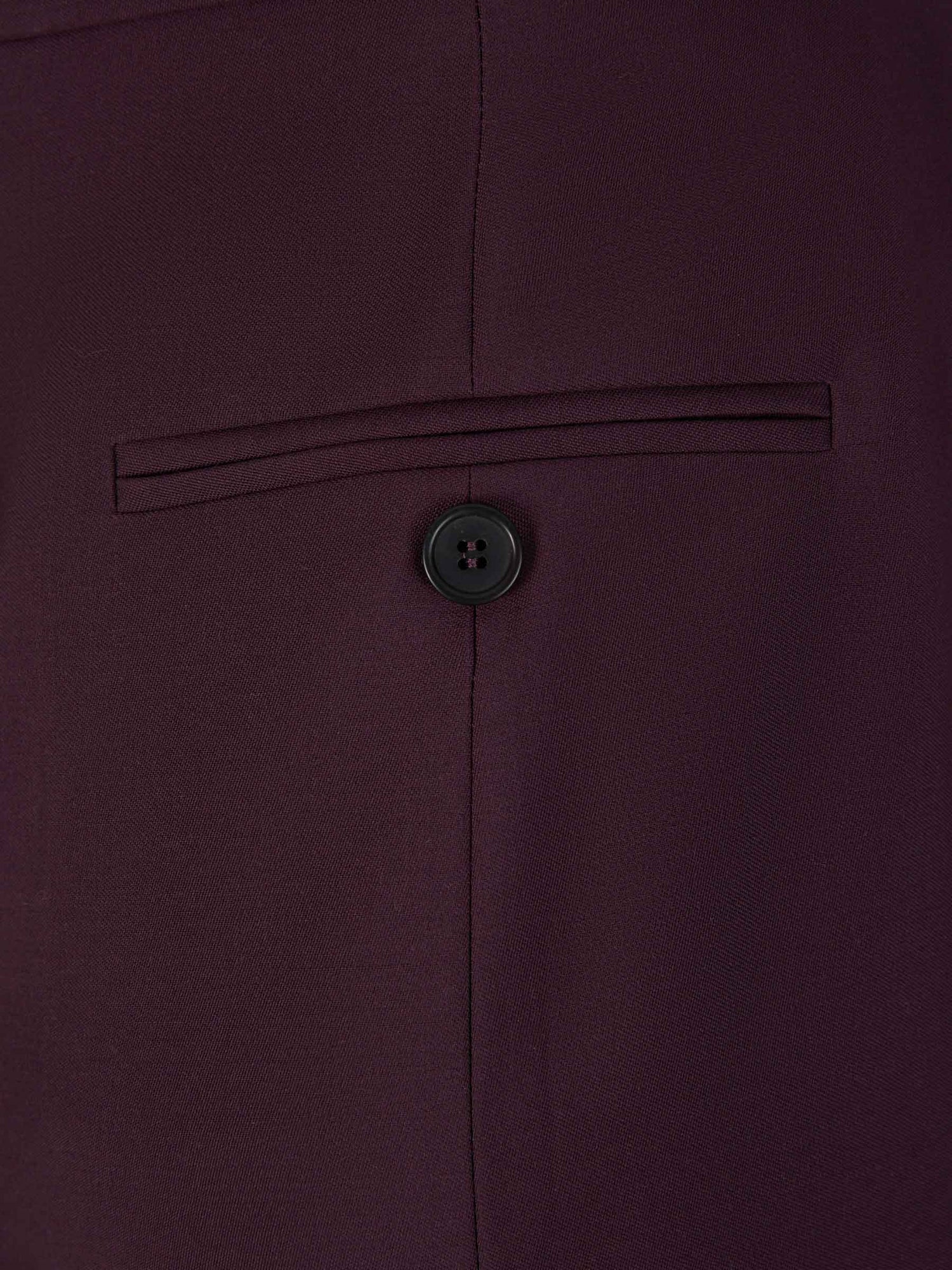 Outlet online McQueen Mujer Pantalones Formales Lana color Púrpura sku 761-003472 01 - Foto 4