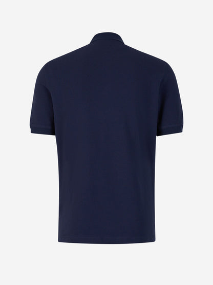 Outlet online Brunello Cucinelli Hombre Polo Piquet Logo color Azul Marino sku 552-001442 01 - Foto 2