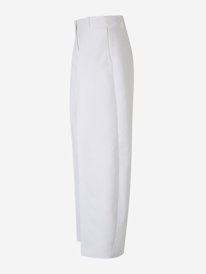Outlet online Jacquemus Mujer Pantalones Le pantalon Ovalo color Blanco sku 761-003399 01 - Foto 3