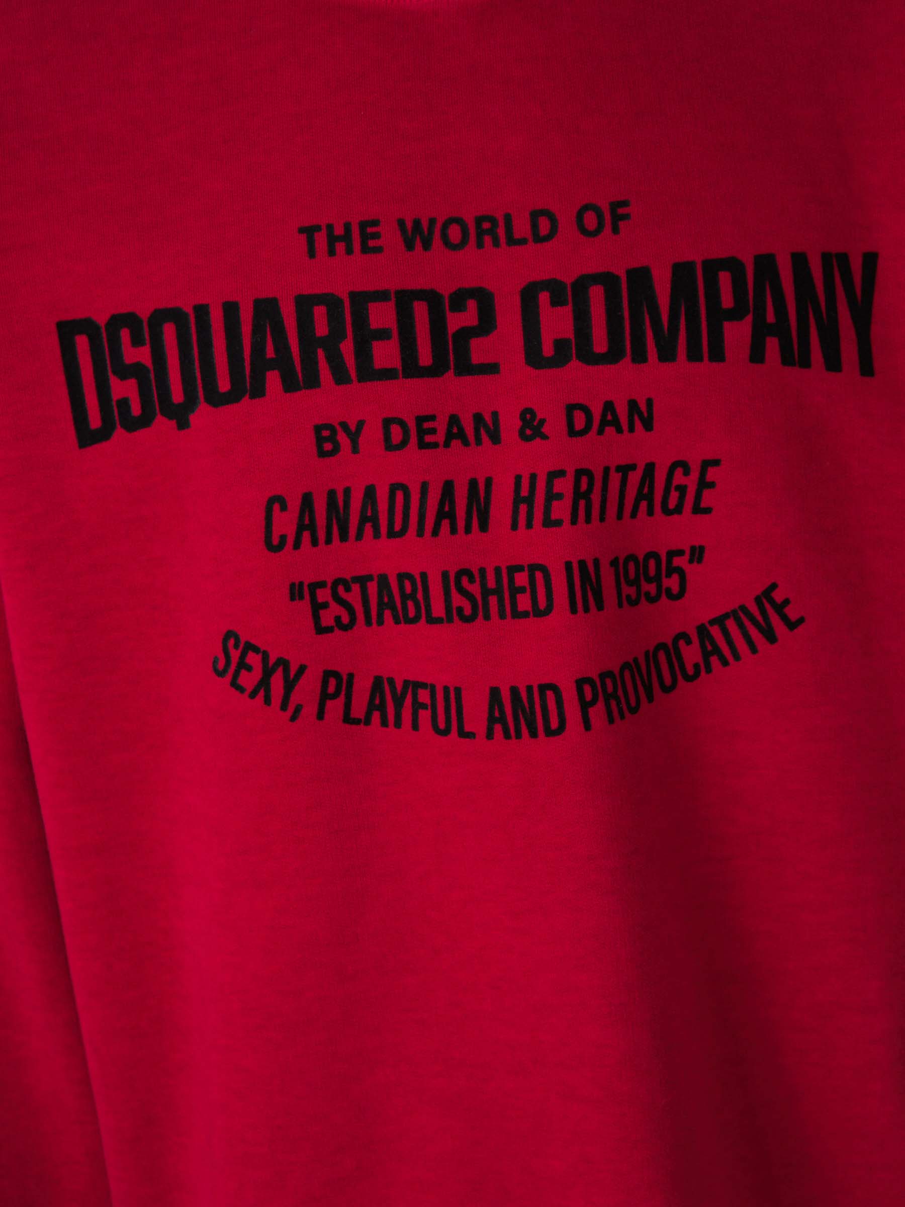 Outlet online Dsquared2 Hombre Sudadera Logo Contraste color Rojo sku 545-001677 01 - Foto 4