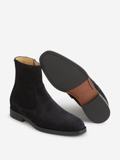 Outlet online Brunello Cucinelli Hombre Botas Piel Ante color Azul Noche sku 611-004458 01 - Foto 5
