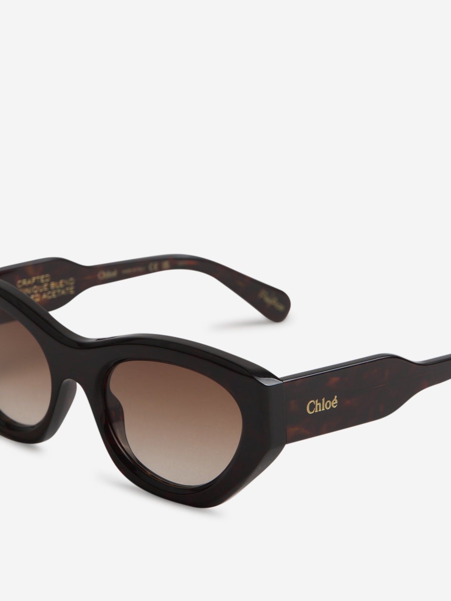 Outlet online Chloé Mujer Gafas de Sol Ovaladas Gayia color Carey sku 860-001035 01 - Foto 3