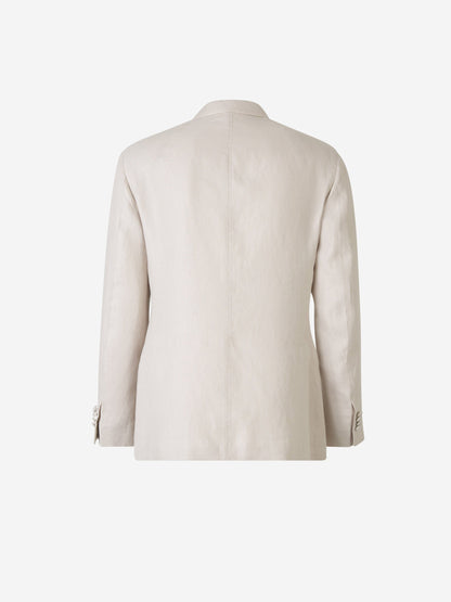 Outlet online Boglioli Hombre Traje Liso Lino color Marfil sku 312-002795 01 - Foto 2