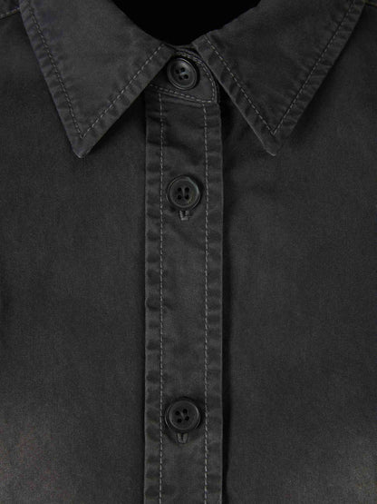 Outlet online Alexander Wang Mujer Camisa Denim Cropped color Negro sku 701-002061 01 - Foto 3