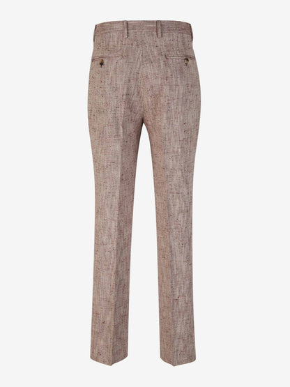 Outlet online Etro Hombre Pantalones Formales Texturizados color Burdeos sku 521-003008 01 - Foto 2